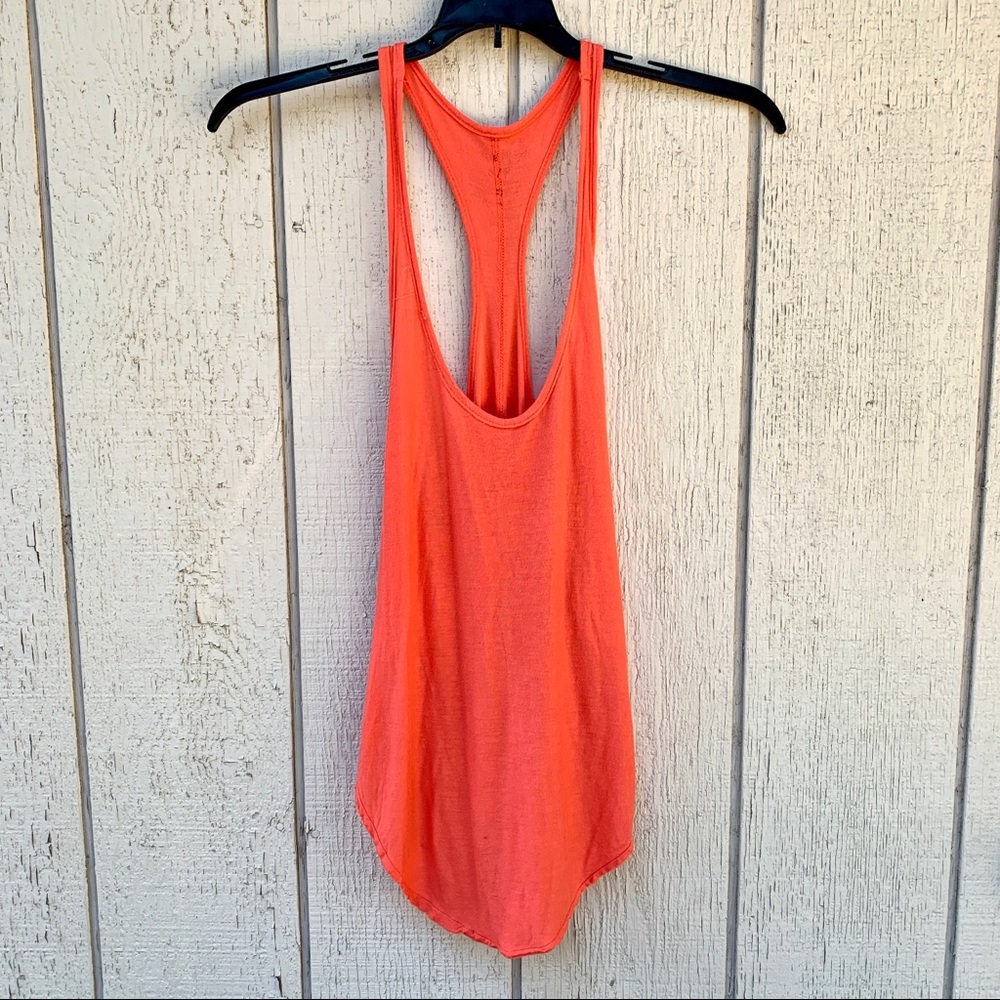 Free People orange flow tank top Small / S